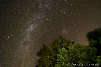 La via lattea vista dall'emisfero sud.